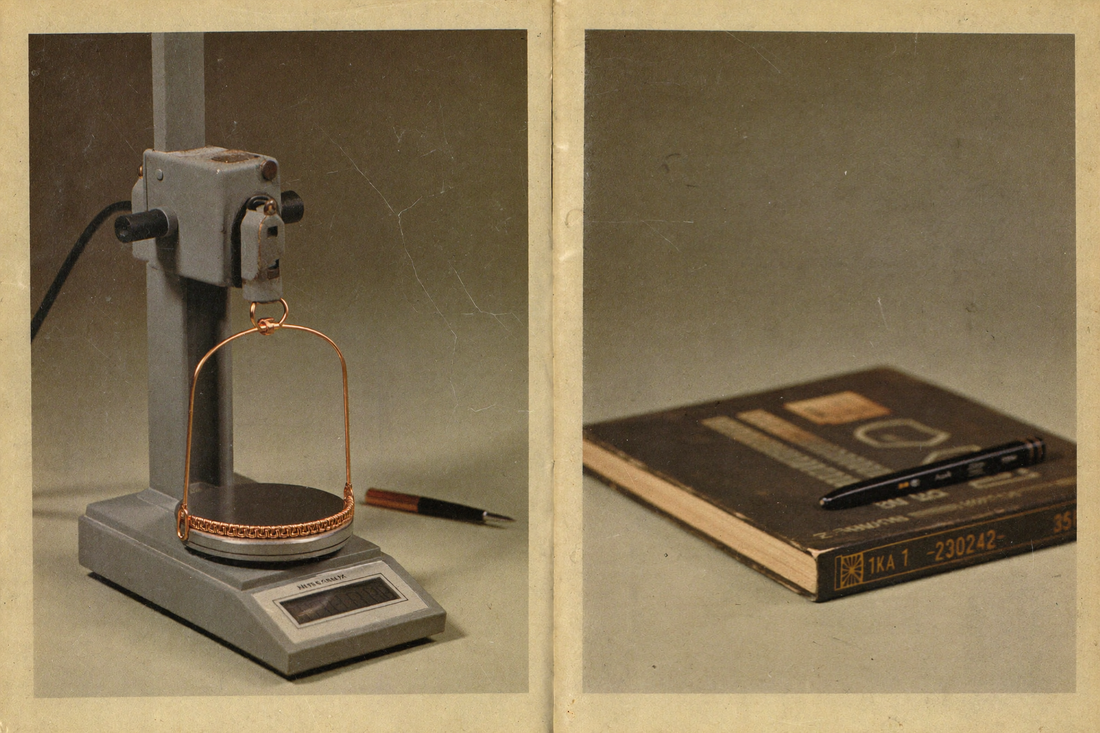 1976, Agents and Actions: the bracelets came back lighter. The copper went somewhere.