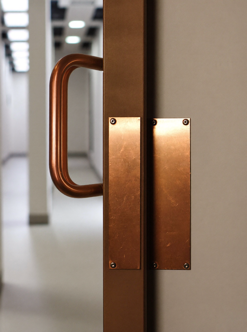 Gone from the textbooks — bolted to the hospital door handles.