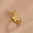 18K Gold Mia Crystal Ring