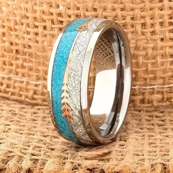 Antique Enamel Silver Ring