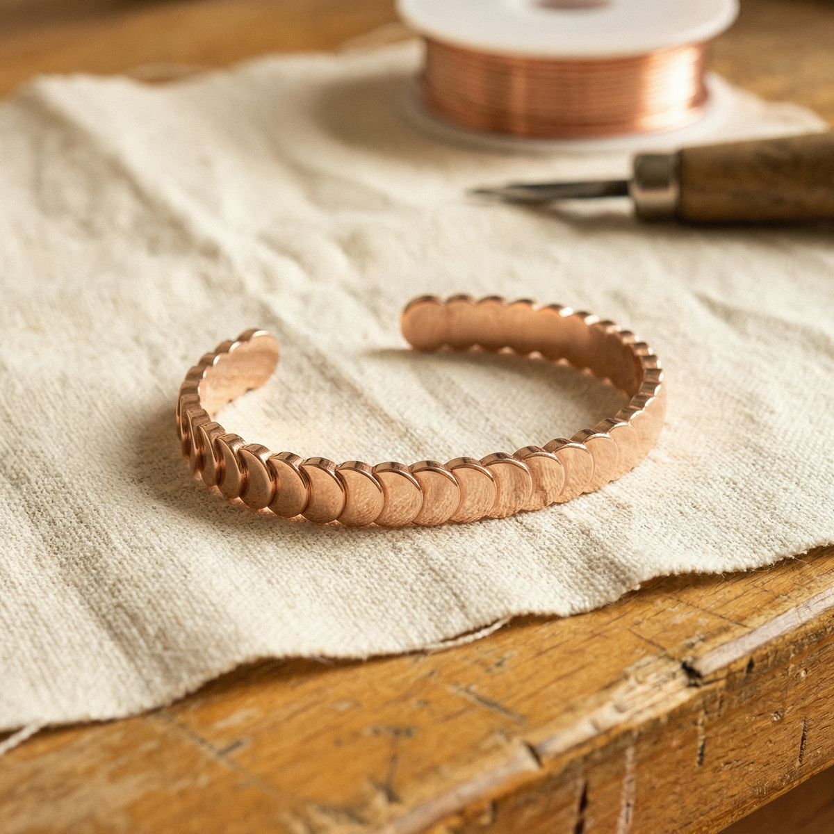 Tide Copper Bracelet