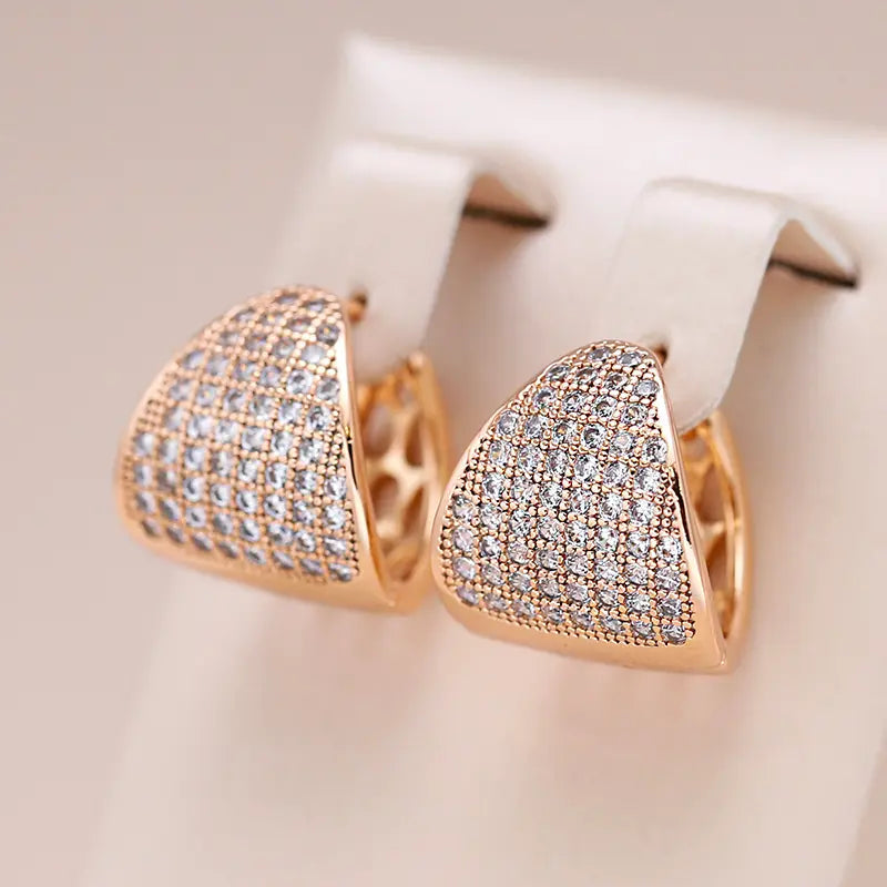 Small Golden Shiny Earrings