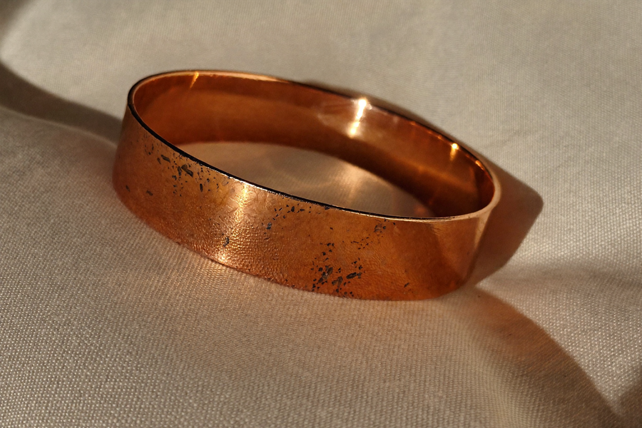 The solid copper my sister wears, guaranteed for life