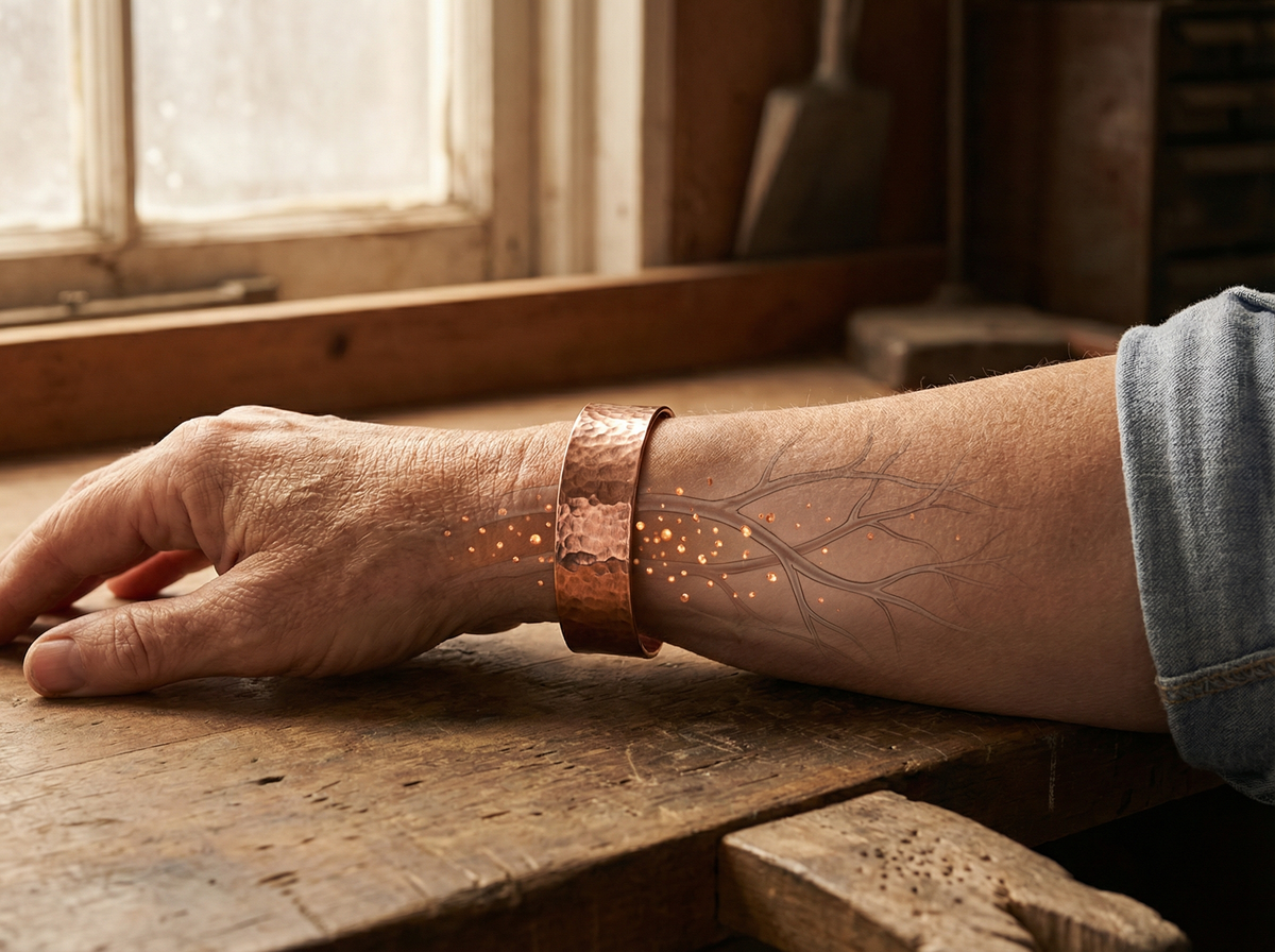 Copper worn against the skin