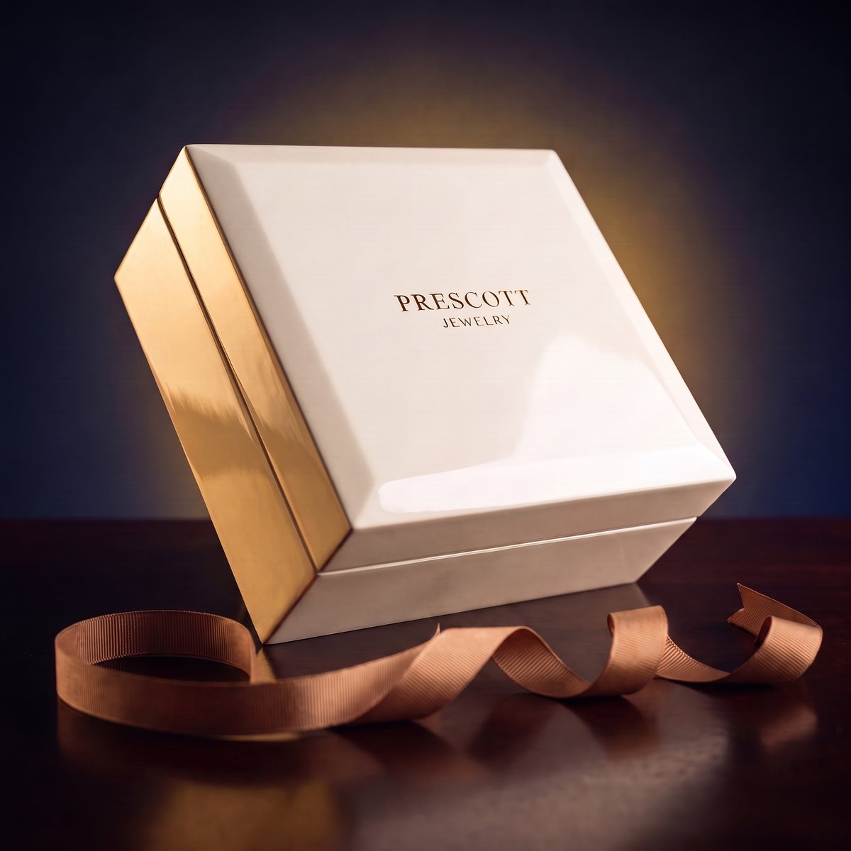Prescott Jewelry signature gift box and packaging