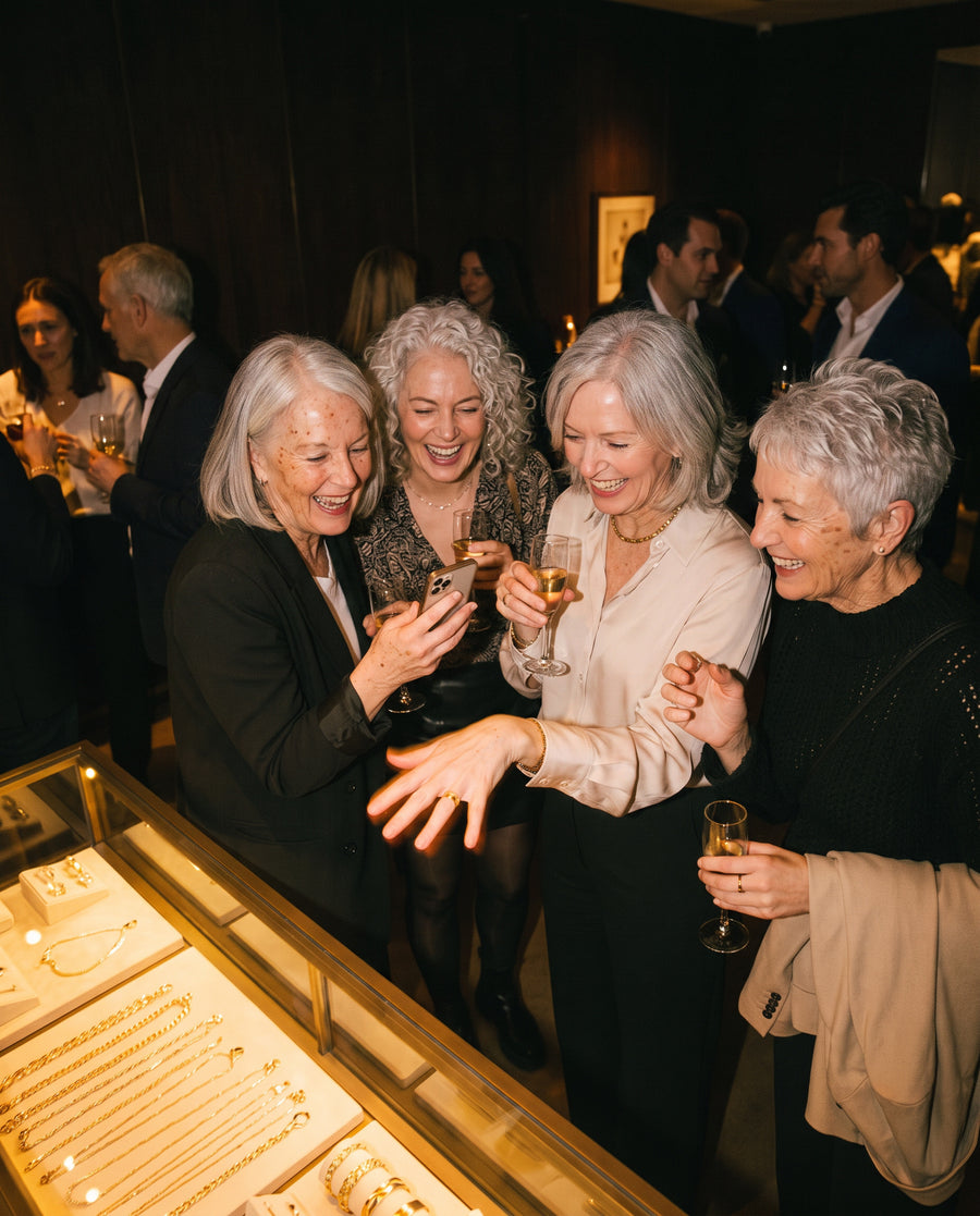 Longtime customers at a Prescott Jewelry evening